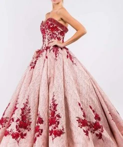 Elizabeth K - GL1957 Rosette Embroidered Ballgown 15 Elizabeth K - GL1957 Rosette Embroidered Ballgown