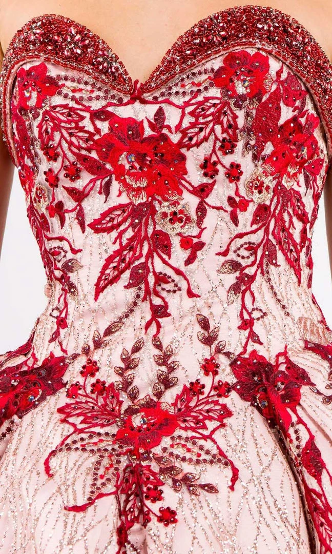 Elizabeth K - GL1957 Rosette Embroidered Ballgown 9 Elizabeth K - GL1957 Rosette Embroidered Ballgown