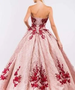 Elizabeth K - GL1957 Rosette Embroidered Ballgown 17 Elizabeth K - GL1957 Rosette Embroidered Ballgown