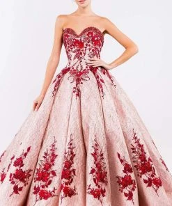 Elizabeth K - GL1957 Rosette Embroidered Ballgown 14 Elizabeth K - GL1957 Rosette Embroidered Ballgown