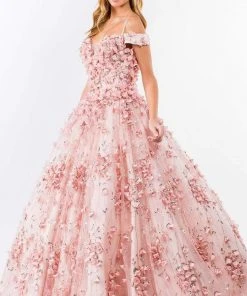 Elizabeth K - GL1962 Blossom Ornate Off Shoulder Ballgown 12 Elizabeth K - GL1962 Blossom Ornate Off Shoulder Ballgown