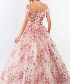Elizabeth K - GL1962 Blossom Ornate Off Shoulder Ballgown 13 Elizabeth K - GL1962 Blossom Ornate Off Shoulder Ballgown