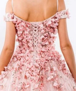 Elizabeth K - GL1962 Blossom Ornate Off Shoulder Ballgown 15 Elizabeth K - GL1962 Blossom Ornate Off Shoulder Ballgown