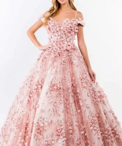 Elizabeth K - GL1962 Blossom Ornate Off Shoulder Ballgown 11 Elizabeth K - GL1962 Blossom Ornate Off Shoulder Ballgown