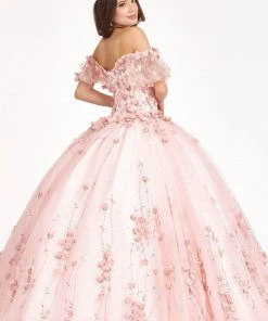 Elizabeth K GL1975 - Floral Glitter Ballgown