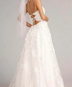 Elizabeth K GL1985 - Sleeveless Floral Wedding Dress 7 Elizabeth K GL1985 - Sleeveless Floral Wedding Dress