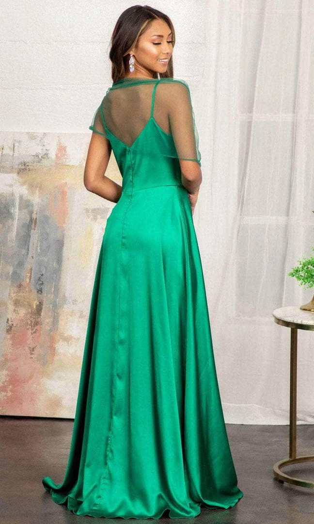 Elizabeth K GL1993 - Spaghetti Strap V-Neck Prom Dress With Slit 11 Elizabeth K GL1993 - Spaghetti Strap V-Neck Prom Dress With Slit