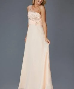 Elizabeth K - GL2021 Asymmetrical Illusion Shirred Gown