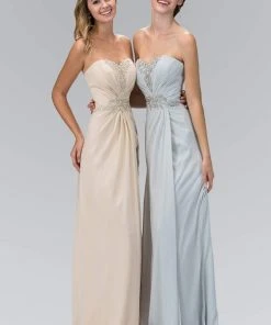 Elizabeth K - GL2060 Crystal Beaded Strapless Sweetheart A-Line Gown 19 Elizabeth K - GL2060 Crystal Beaded Strapless Sweetheart A-Line Gown