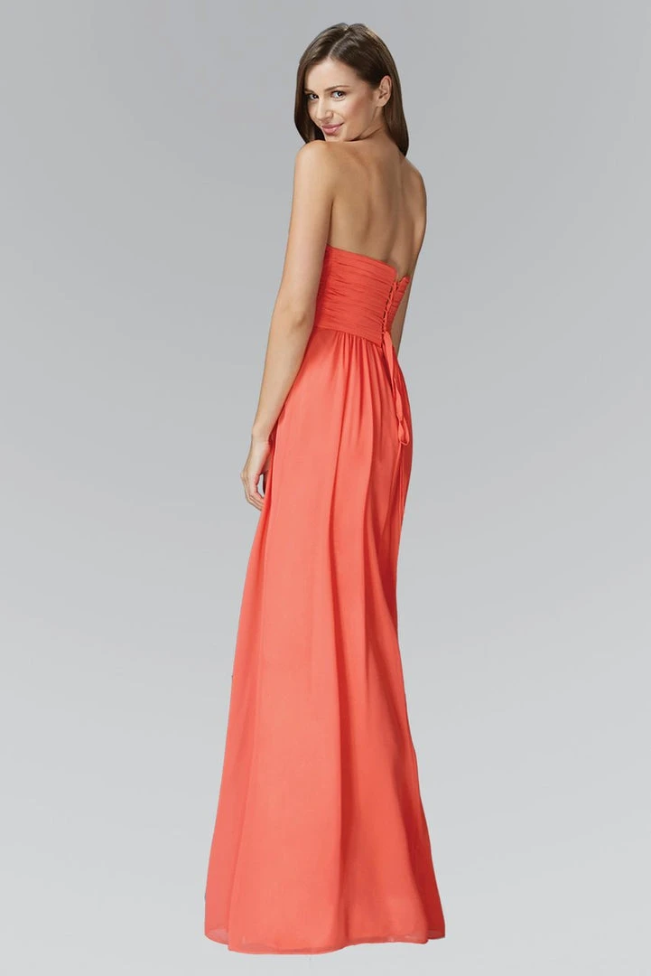 Elizabeth K - GL2164 Ruched Sweetheart Corset A-line Dress 4 Elizabeth K - GL2164 Ruched Sweetheart Corset A-line Dress