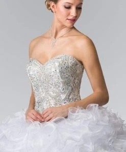 Elizabeth K - GL2209 Ruffled Sweetheart Ballgown 12 Elizabeth K - GL2209 Ruffled Sweetheart Ballgown