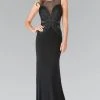 Elizabeth K - GL2234 Illusion Bateau Neckline With Open Back Gown 1 Elizabeth K - GL2234 Illusion Bateau Neckline With Open Back Gown