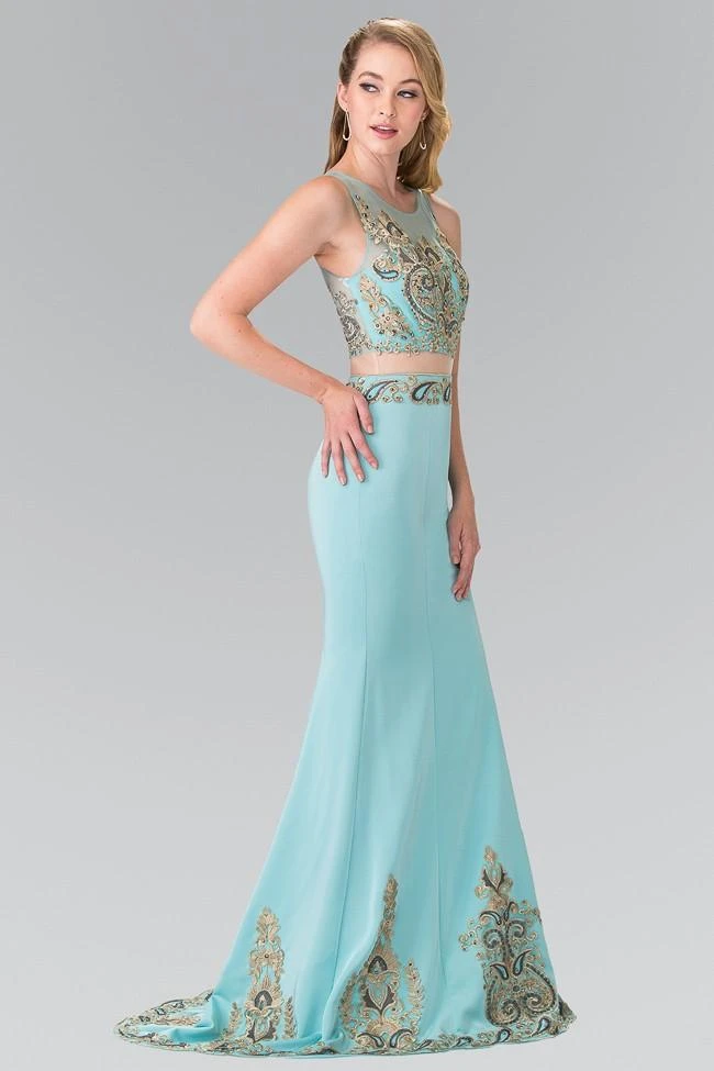 Elizabeth K - GL2248 Embroider Two Piece Long Dress 5 Elizabeth K - GL2248 Embroider Two Piece Long Dress