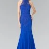 Elizabeth K - GL2263 Sequined Halter Long Dress 2 Elizabeth K - GL2263 Sequined Halter Long Dress