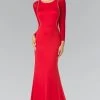 Elizabeth K - GL2284 Beaded Scoop Neck Rome Jersey Sheath Dress 1 Elizabeth K - GL2284 Beaded Scoop Neck Rome Jersey Sheath Dress
