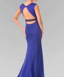 Elizabeth K - GL2306 Sleeveless Jewel Long Dress