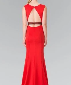 Elizabeth K - GL2306 Sleeveless Jewel Long Dress