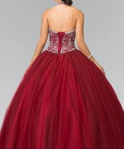 Elizabeth K - GL2308 Beaded Halter Neck Tulle Ballgown 13 Elizabeth K - GL2308 Beaded Halter Neck Tulle Ballgown