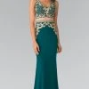 Elizabeth K - GL2334 Beaded V-Neck Jersey Trumpet Dress 1 Elizabeth K - GL2334 Beaded V-Neck Jersey Trumpet Dress