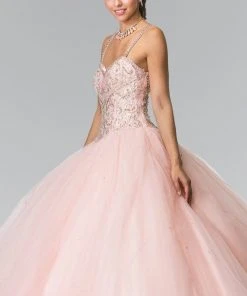 Elizabeth K - GL2350 Sleeveless Beaded Ballgown 12 Elizabeth K - GL2350 Sleeveless Beaded Ballgown