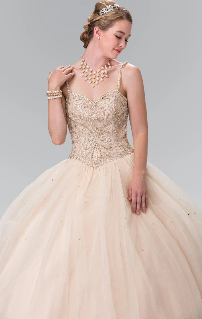 Elizabeth K - GL2350 Sleeveless Beaded Ballgown 4 Elizabeth K - GL2350 Sleeveless Beaded Ballgown