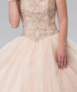 Elizabeth K - GL2350 Sleeveless Beaded Ballgown 10 Elizabeth K - GL2350 Sleeveless Beaded Ballgown