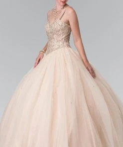 Elizabeth K - GL2350 Sleeveless Beaded Ballgown