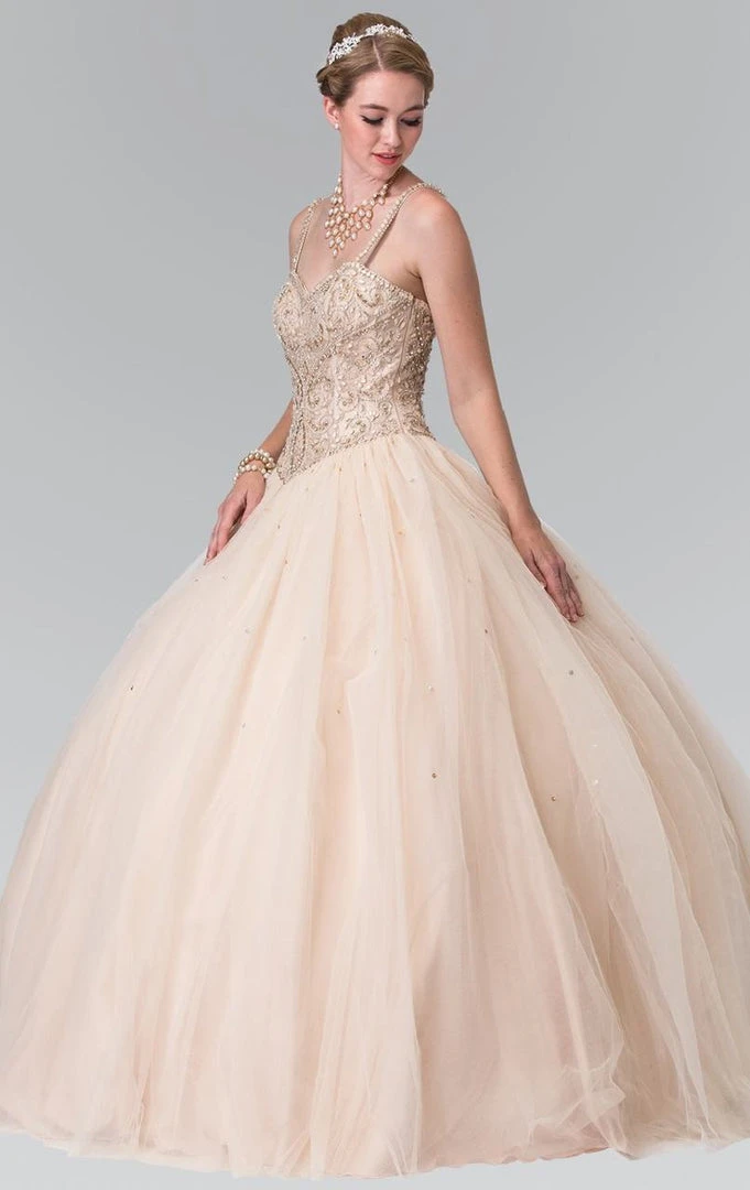 Elizabeth K - GL2350 Sleeveless Beaded Ballgown 3 Elizabeth K - GL2350 Sleeveless Beaded Ballgown