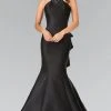 Elizabeth K - GL2353 Beaded High Neck Charmeuse Mermaid Gown 1 Elizabeth K - GL2353 Beaded High Neck Charmeuse Mermaid Gown