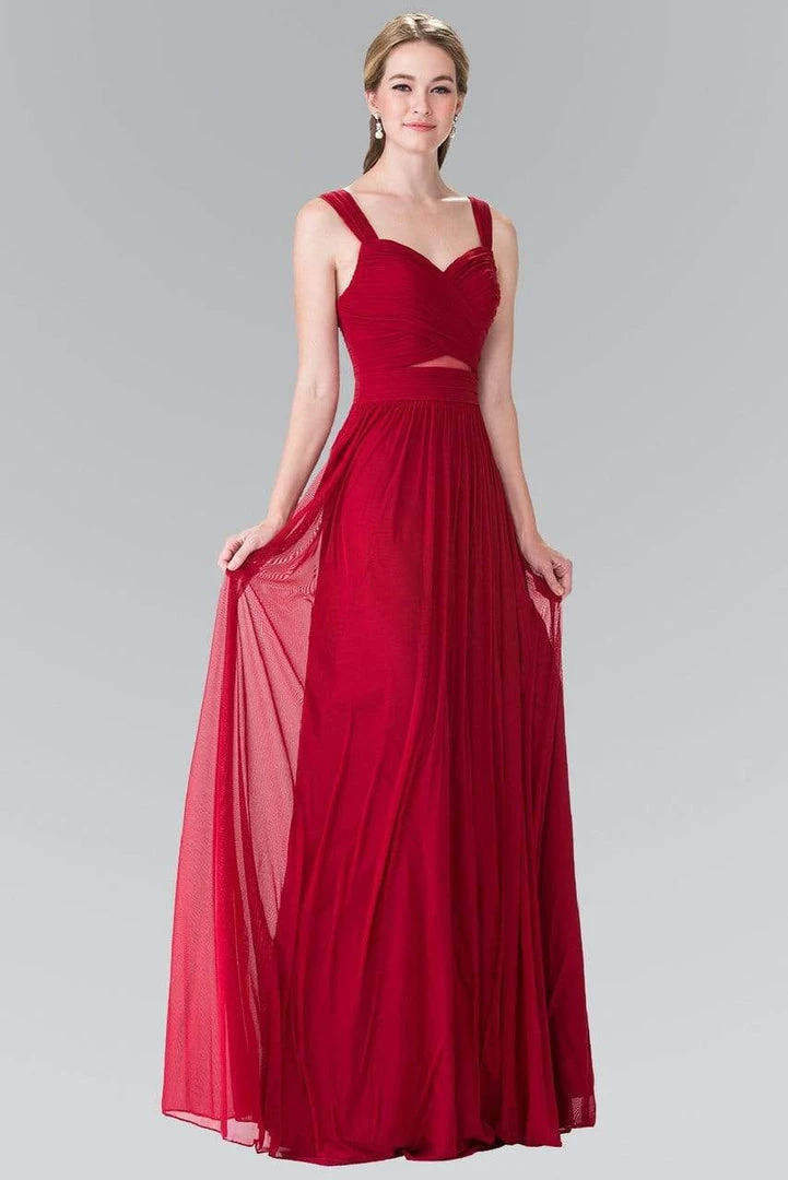 Elizabeth K - GL2366 Ruched Sweetheart Bodice Long Chiffon Gown 10 Elizabeth K - GL2366 Ruched Sweetheart Bodice Long Chiffon Gown
