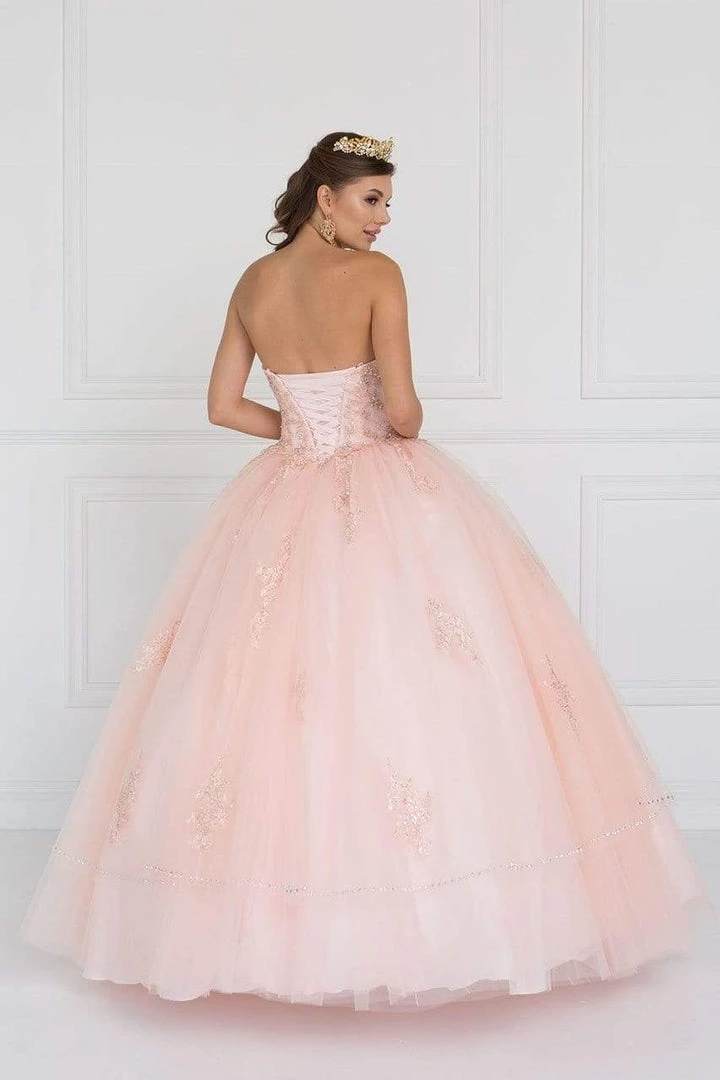 Elizabeth K - GL2427 Embellished Sweetheart Ballgown With Bolero 4 Elizabeth K - GL2427 Embellished Sweetheart Ballgown With Bolero