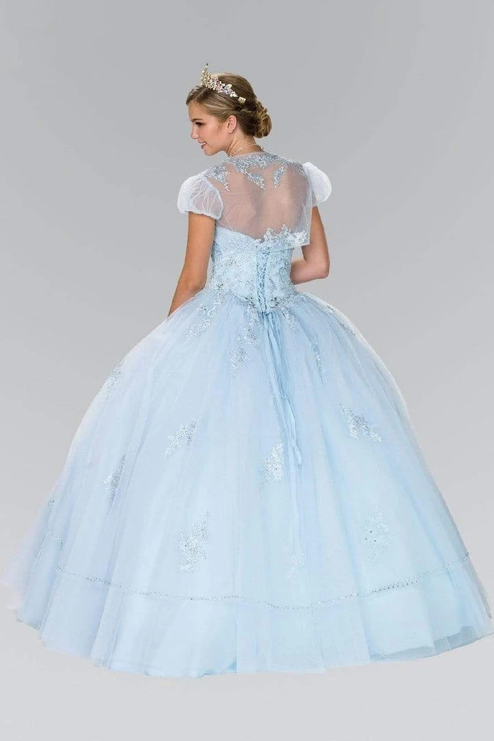 Elizabeth K - GL2427 Embellished Sweetheart Ballgown With Bolero 9 Elizabeth K - GL2427 Embellished Sweetheart Ballgown With Bolero