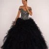 Elizabeth K - GL2516 Intricately Ornate Bodice Ruffled Ballgown