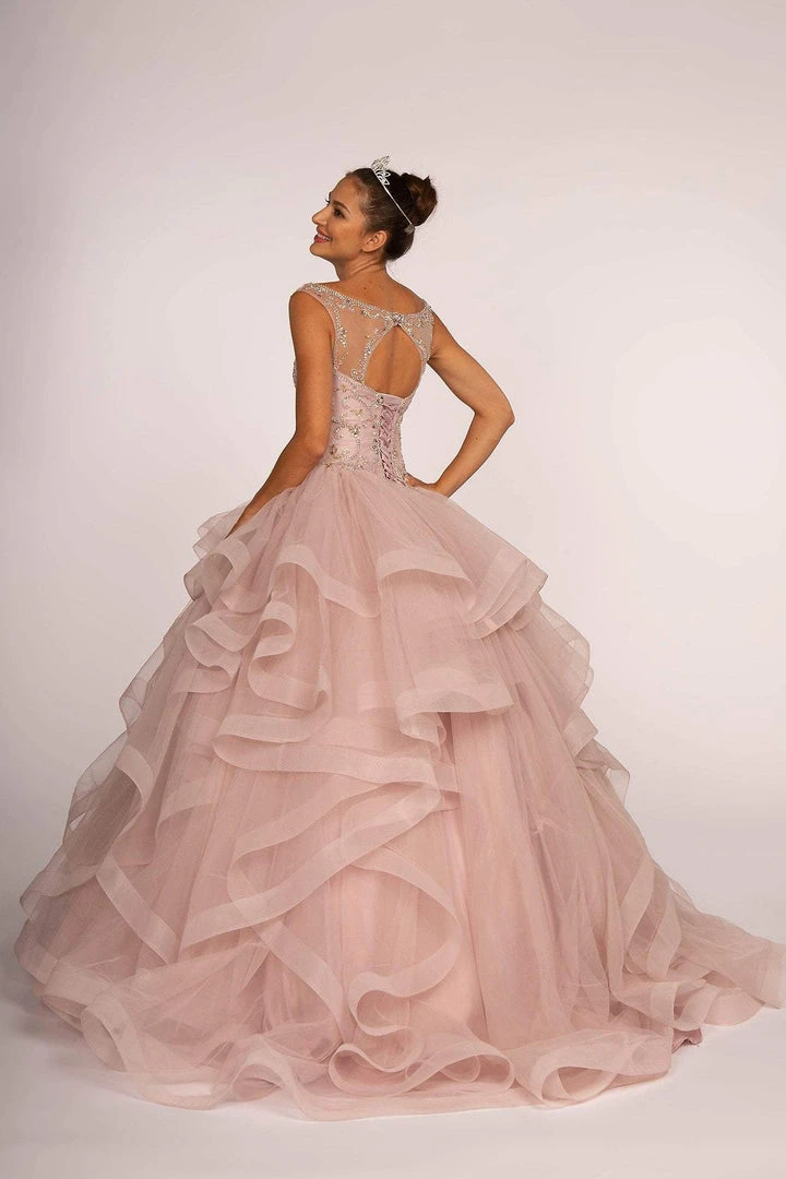 Elizabeth K - GL2517 Bead Embellished Ruffled Quinceanera 5 Elizabeth K - GL2517 Bead Embellished Ruffled Quinceanera