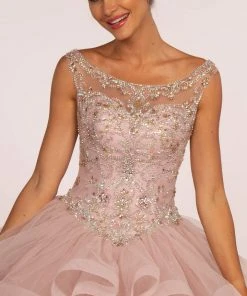 Elizabeth K - GL2517 Bead Embellished Ruffled Quinceanera 7 Elizabeth K - GL2517 Bead Embellished Ruffled Quinceanera