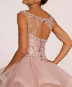 Elizabeth K - GL2517 Bead Embellished Ruffled Quinceanera 9 Elizabeth K - GL2517 Bead Embellished Ruffled Quinceanera