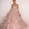 Elizabeth K - GL2517 Bead Embellished Ruffled Quinceanera 1 Elizabeth K - GL2517 Bead Embellished Ruffled Quinceanera