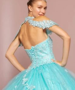 Elizabeth K - GL2602 Embroidered Halter Ballgown 13 Elizabeth K - GL2602 Embroidered Halter Ballgown