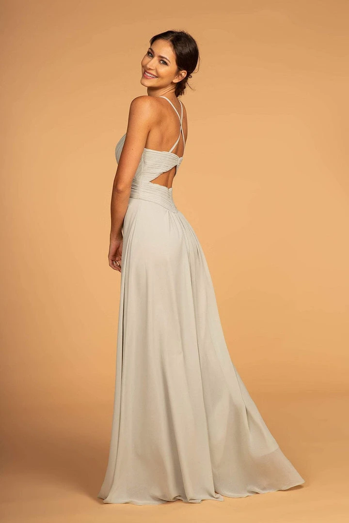 Elizabeth K - GL2609 Plunging V-Neck Pleated Bodice A-Line Gown 8 Elizabeth K - GL2609 Plunging V-Neck Pleated Bodice A-Line Gown