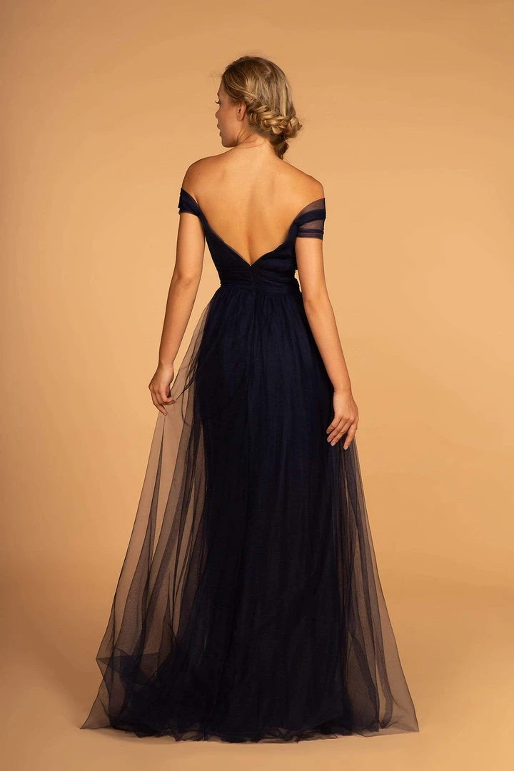 Elizabeth K - GL2610 Cold Shoulder Sweetheart Neck Tulle A-Line Gown 13 Elizabeth K - GL2610 Cold Shoulder Sweetheart Neck Tulle A-Line Gown
