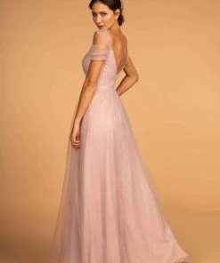 Elizabeth K - GL2610 Cold Shoulder Sweetheart Neck Tulle A-Line Gown 19 Elizabeth K - GL2610 Cold Shoulder Sweetheart Neck Tulle A-Line Gown