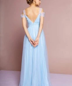 Elizabeth K - GL2610 Cold Shoulder Sweetheart Neck Tulle A-Line Gown 15 Elizabeth K - GL2610 Cold Shoulder Sweetheart Neck Tulle A-Line Gown