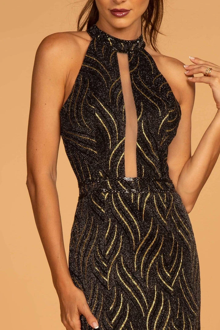 Elizabeth K - GL2659 Embellished High Halter Mermaid Dress 5 Elizabeth K - GL2659 Embellished High Halter Mermaid Dress