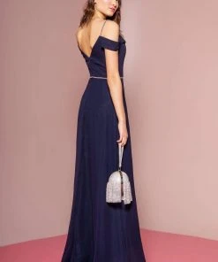 Elizabeth K - GL2665 Surplice Off Shoulder High Slit Gown 11 Elizabeth K - GL2665 Surplice Off Shoulder High Slit Gown
