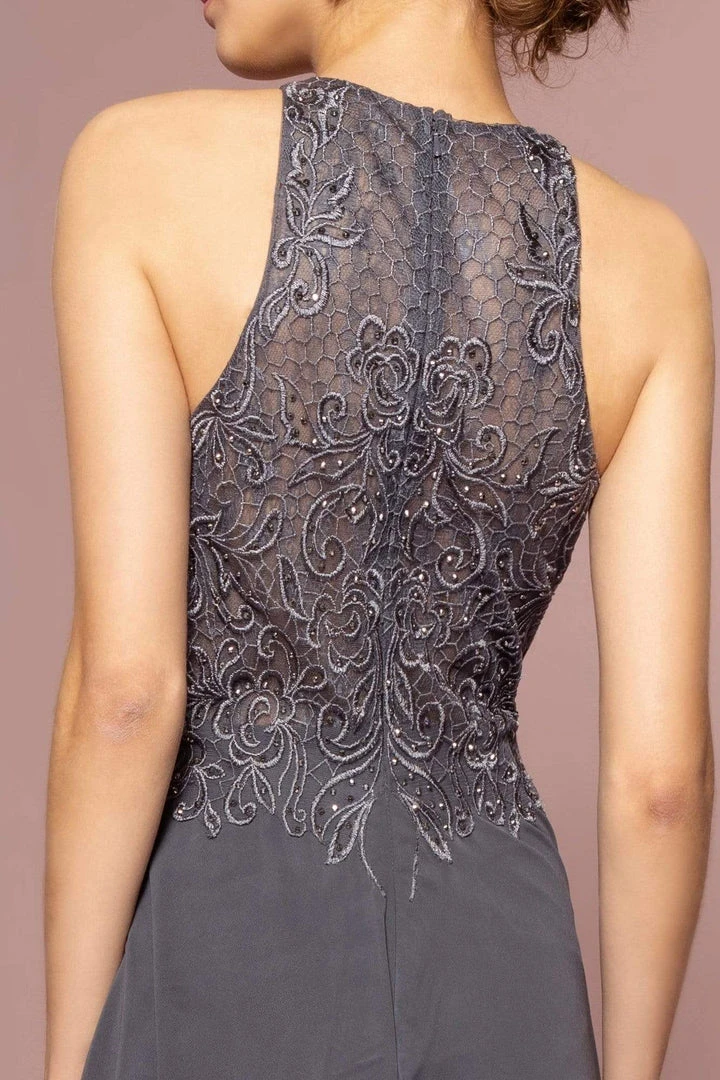 Elizabeth K - GL2680 Floral Embroidered A-Line Dress 6 Elizabeth K - GL2680 Floral Embroidered A-Line Dress