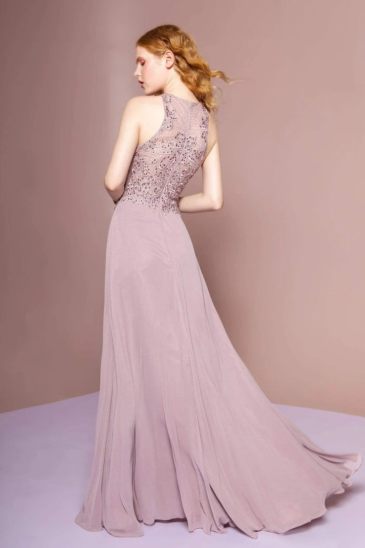 Elizabeth K - GL2680 Floral Embroidered A-Line Dress 7 Elizabeth K - GL2680 Floral Embroidered A-Line Dress