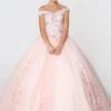 Elizabeth K - GL2802 Floral Embroidered Off Shoulder Ballgown 1 Elizabeth K - GL2802 Floral Embroidered Off Shoulder Ballgown