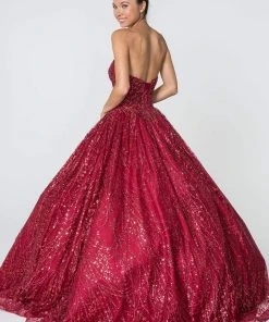 Elizabeth K - GL2804 Embellished Sweetheart Ballgown With Bolero 13 Elizabeth K - GL2804 Embellished Sweetheart Ballgown With Bolero