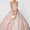 Elizabeth K - GL2806 Strapless Sweetheart Glitter Ballgown