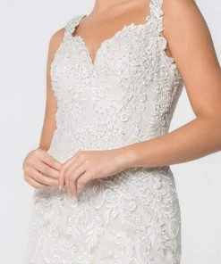 Elizabeth K - GL2819 Lace Sweetheart Mermaid Gown With Train